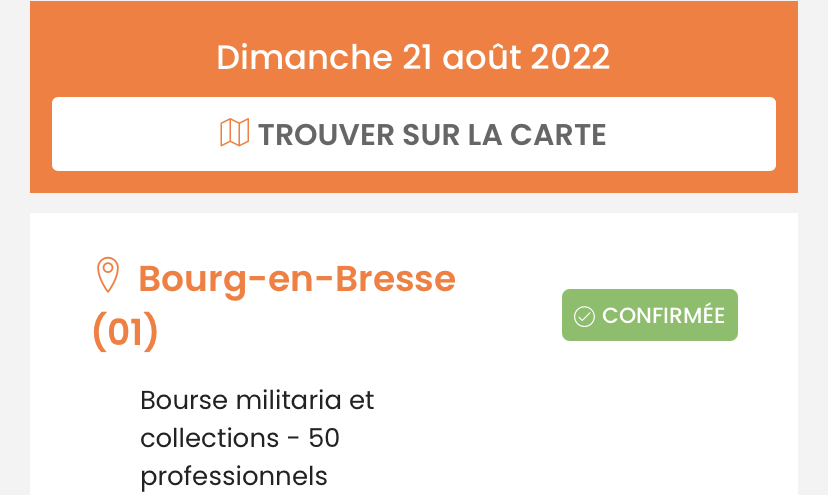 Bourse militaria bourg en bresse 21 août 2022  31841310