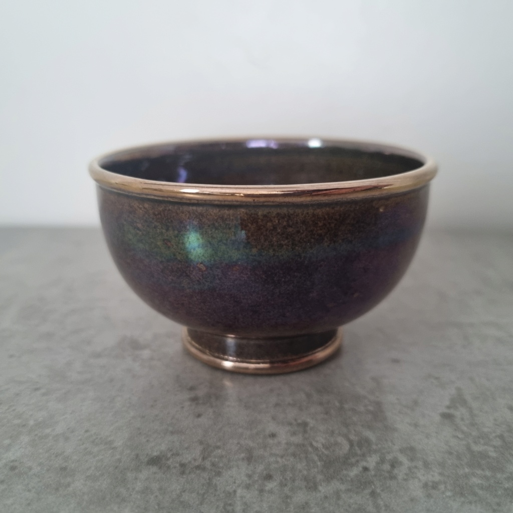 Small iridescent petroleum soup(?) bowl - Tobias Harrison 20230610