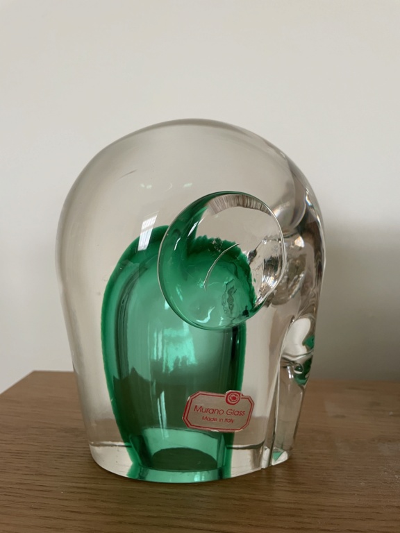 Large heavy Murano elephant- thoughts on maker please Bae8a410