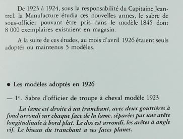 Sabre d'officier de troupe à pied modèle 1923, avec calotte en tête de lion - Page 2 1926_a10