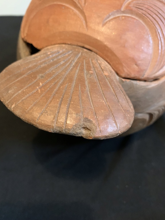 Terracotta bird shaped vessel Img_5315