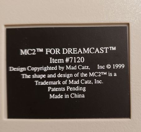 [VDS/ECH] Pédalier Sega DreamCast MC2 by Madcatz P210