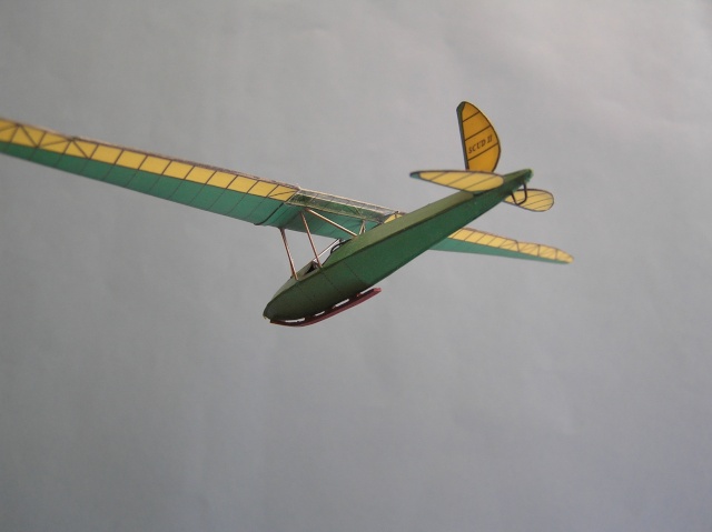 Planeur Scud 2, 1932, UK, 1/72, papier P1310014