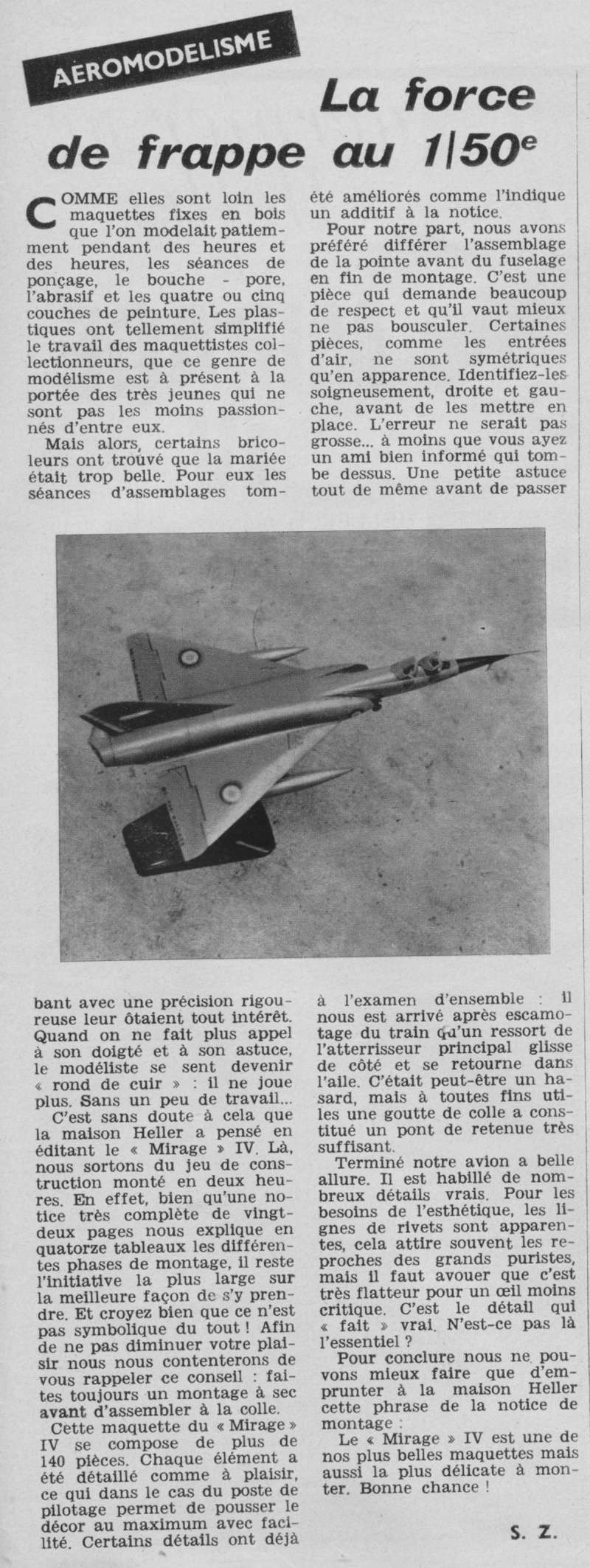 DASSAULT MIRAGE IV A 1/50ème Réf 595 1963_111