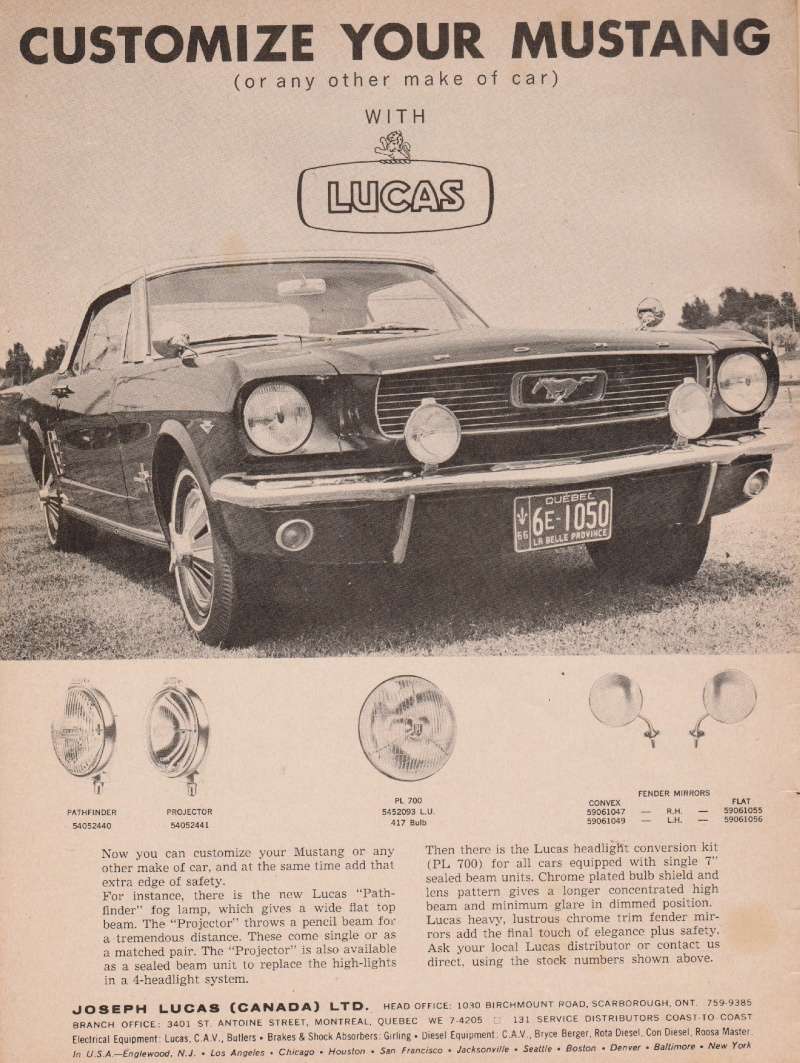La Pub de Lucas avec une Mustang 1966 66luca10