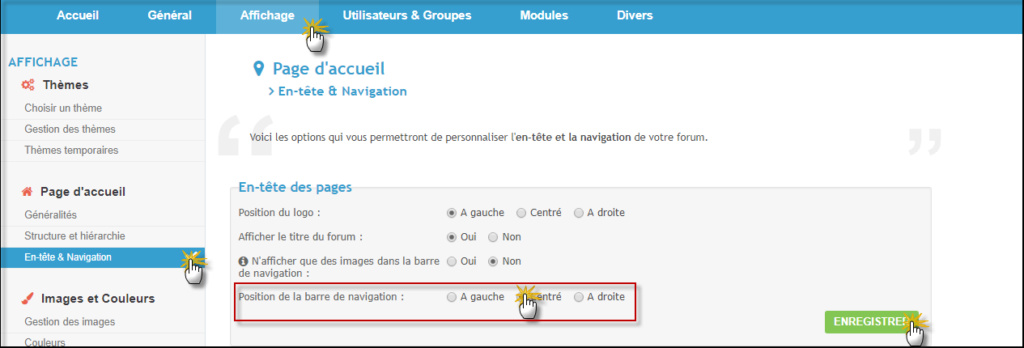 Modifications multiples de la Barre de navigation 07-08-12