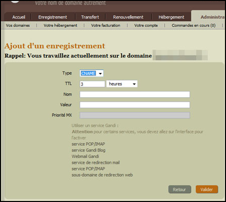 Reconfigurer un nom de domaine pour diriger vers votre forum Image243