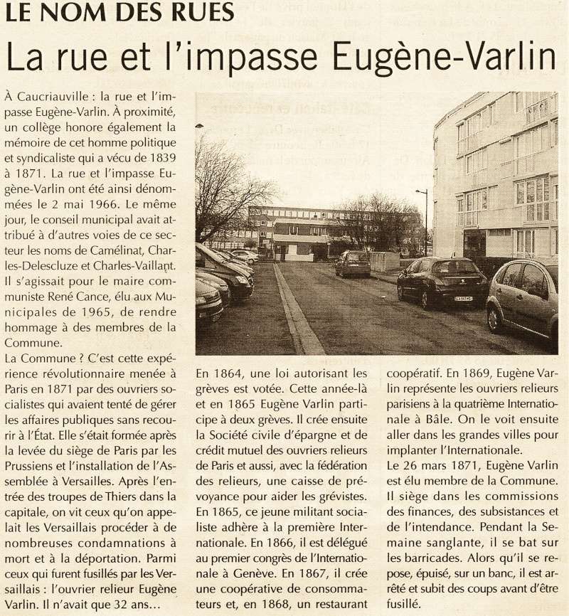 Le Havre - Rue Eugène Varlin (et impasse) 2015-017