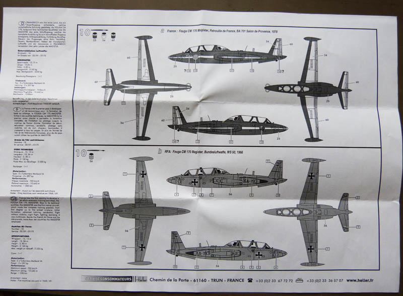 FOUGA CM 170 MAGISTER Patrouille de FRANCE 1964 Réf 80220 Fouga_25