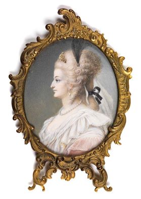 Divers portraits de Marie-Antoinette : miniatures du XVIIIe siècle (dont artistes non attribués) Ma_pro10