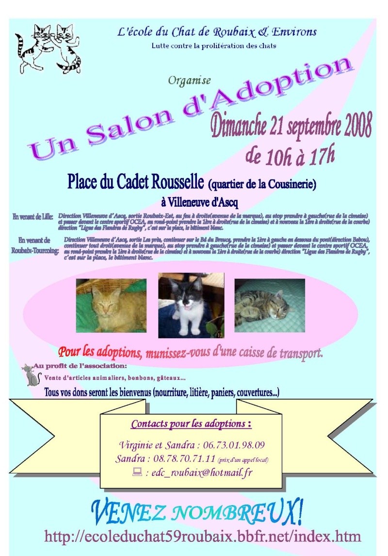 salon d'adoption ce 21 septembre 2008 10h à 17h Affich13