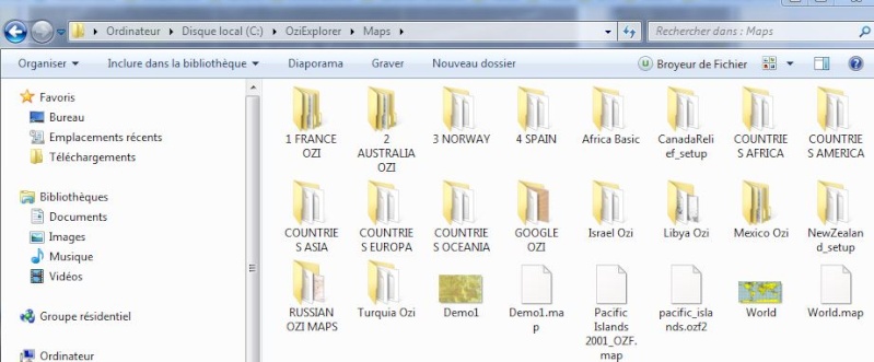 OziExplorer et ses liaisons cartographiques Captur96