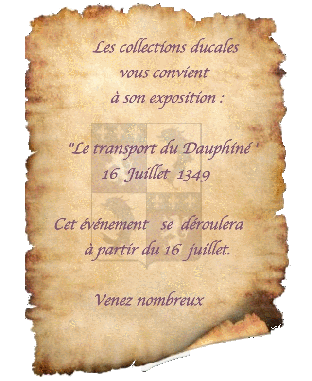 Annonces des collections ducales Parche11