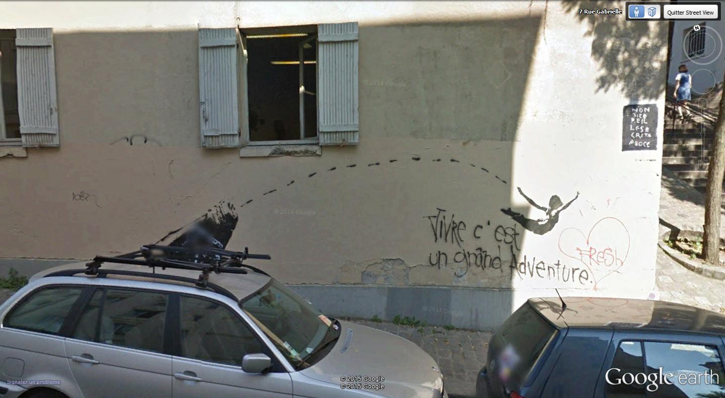 STREET VIEW : street art, grafs, tags et collages - Page 4 La_vie10