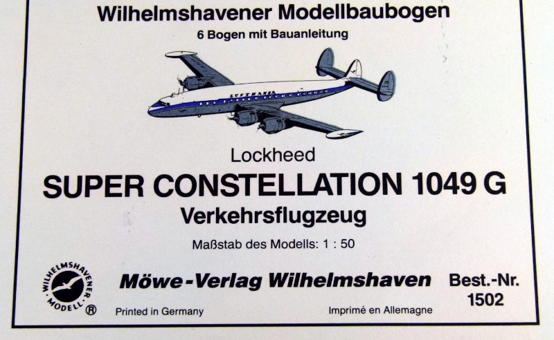 Lockheed Super Constellation 1049G Möwe Verlag 1:50 P1560610