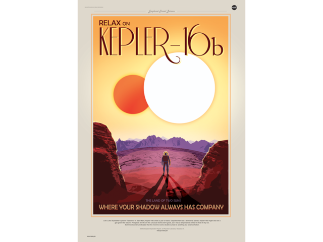 Des affiches "touristiques" NASA sur les exoplanètes Kepler12