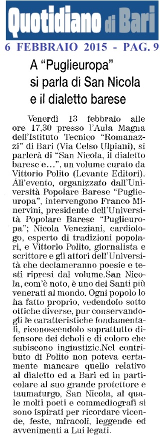 DIALETTO BARESE E DINTORNI: NOTIZIE, APPUNTAMENTI, INFORMAZIONI, NOVITÀ ED ALTRO - Pagina 21 Quotid11