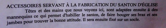 Expo santons aux Carmes en Avignon Tete10