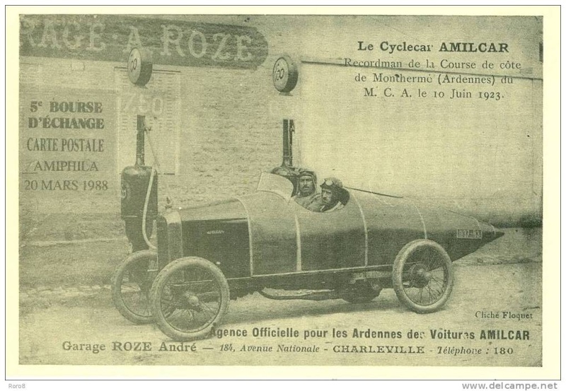 AMILCAR Cyclecar Voiturettes Grand Sport  " CHAPITRE 1 " - Page 30 Carte_10