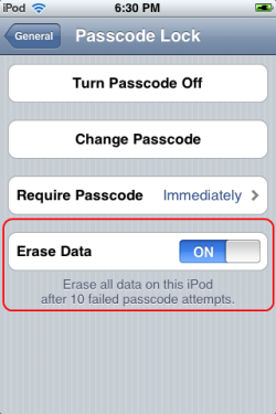 Le Firmware 2.1 de l'iPod Touch effacera vos données ! Firm2110