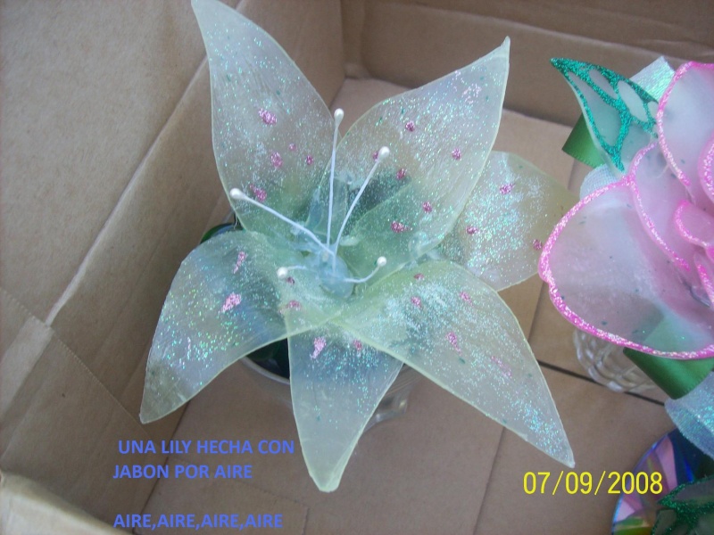 FLORES DE JABON RECIEN HECHAS 013310