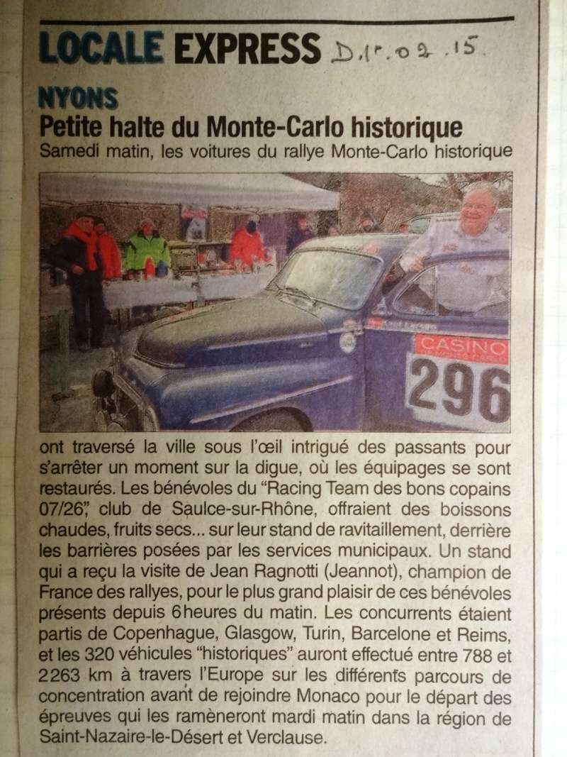 XVIII RALLYE MONTE-CARLO HISTORIQUE 28 janvier au 4 février 2015 - Page 8 Monte_10