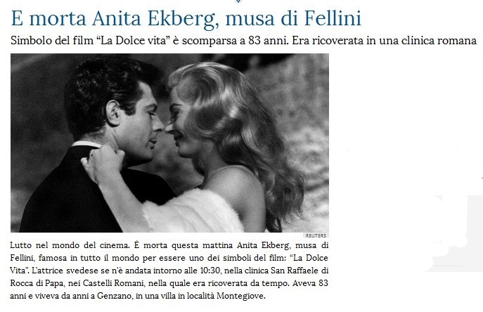 Addio ad Anita Ekberg Anita10