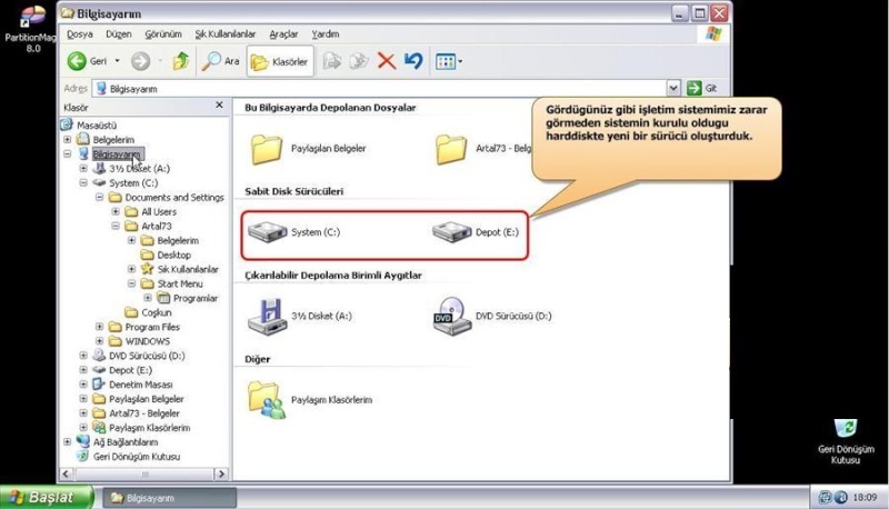 Harddisk Blme [ Resimli Anlatm ] 1211