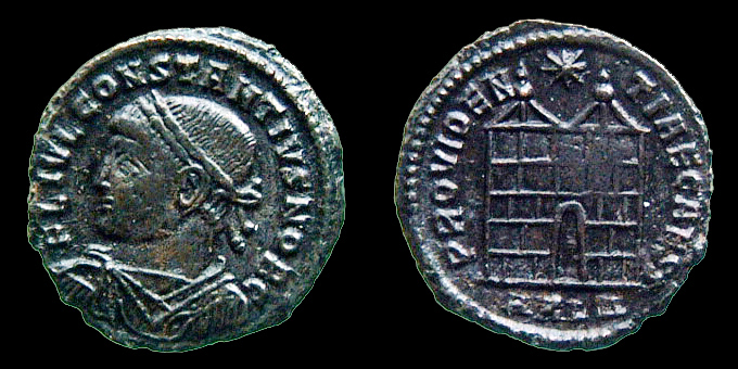 Constantius II  PROVIDENTIA CAESS Arles  0337010