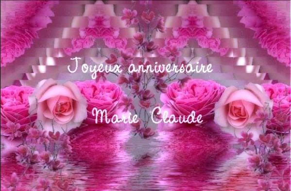 Anniversaire Marie Claude