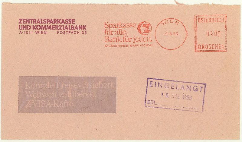 Briefe / Poststücke österreichischer Banken - Seite 2 At_zen10