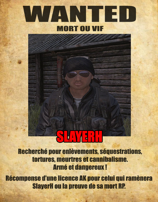 WANTED : SlayerH Wanted10