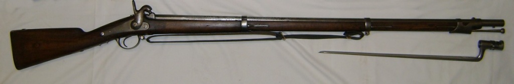 Fusil mle 1853 T de l'infanterie, évolution des platines 1840, 42, 47 et 57. 185310