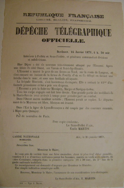 La fin de la guerre de 1870/71. Dsc07146