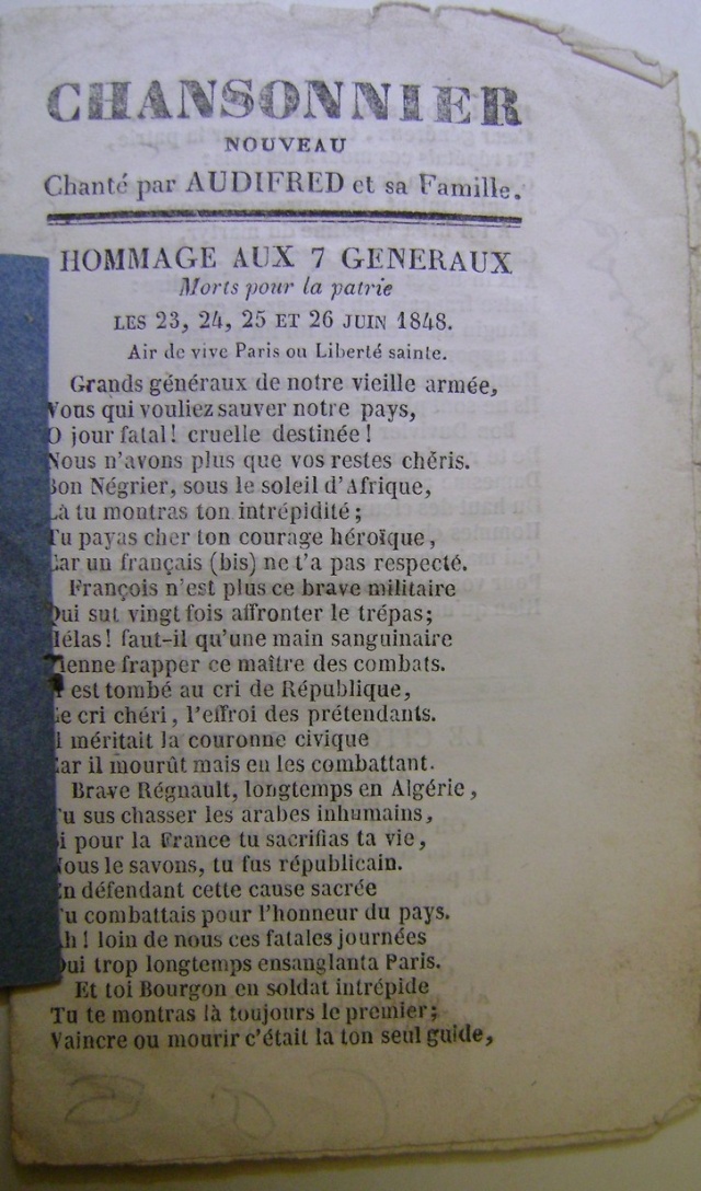 Chansons de la révolution de 1848. Dsc07157