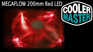 FS- 3*Cooler Master MegaFlow 200 Red LED Silent Fan Maxres10
