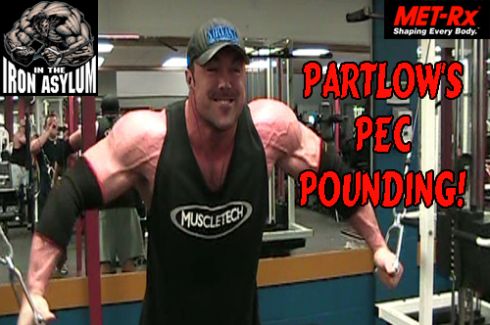 Ron Partlow Trains Chest & Calves Prior to the 2010 IFBB North America!  Partlo10