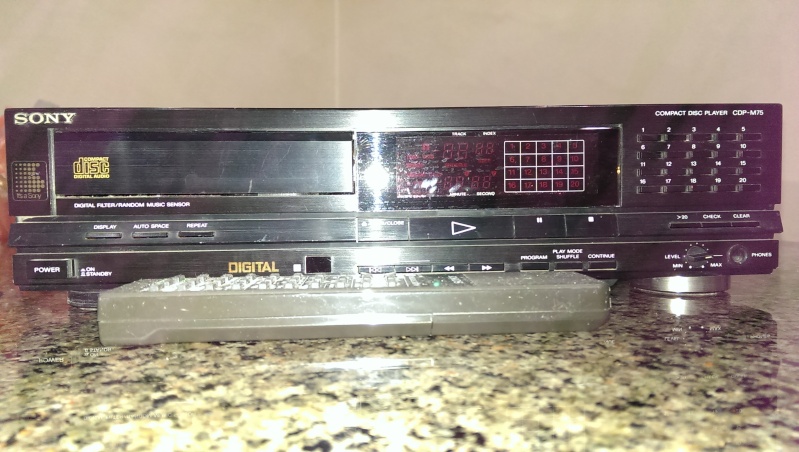 Sony CD player M75 TDA1541 lampizator mods with tube output, clock  Sonyou11