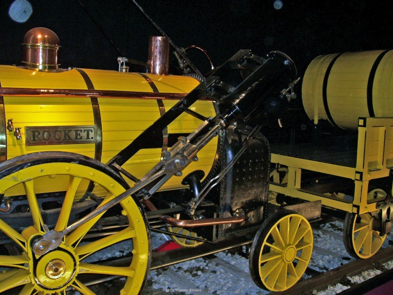 Die Teilnehmer vom "Rennen von Rainhill" Rocket11
