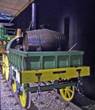 Die Teilnehmer vom "Rennen von Rainhill" Sanspa30