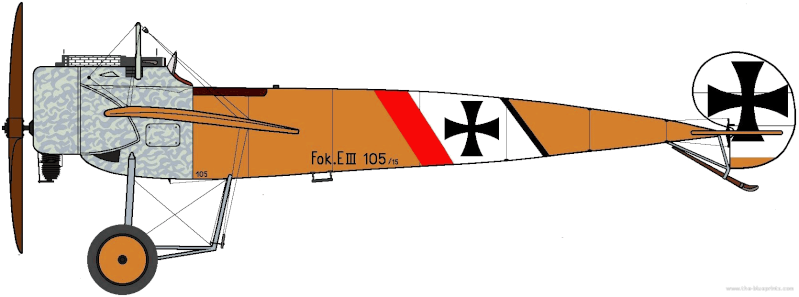 Fokker E.III Eindecker 105/15 - Ernst Udet - Fl. Abt. 68 / KEK Habsheim - Printemps 1916 Fokker10