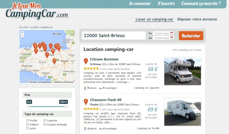  Louez votre camping-car ou fourgon aménagé. Entre particuliers.  Sans_193