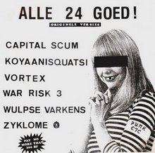 ALLE 24 GOED COMPILATION LP 1985 ( Hardcore Punk / Belgium ) R-152510