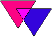 Symboles de la Gay, bisexuels et transgenres mouvements lesbiennes Triang13