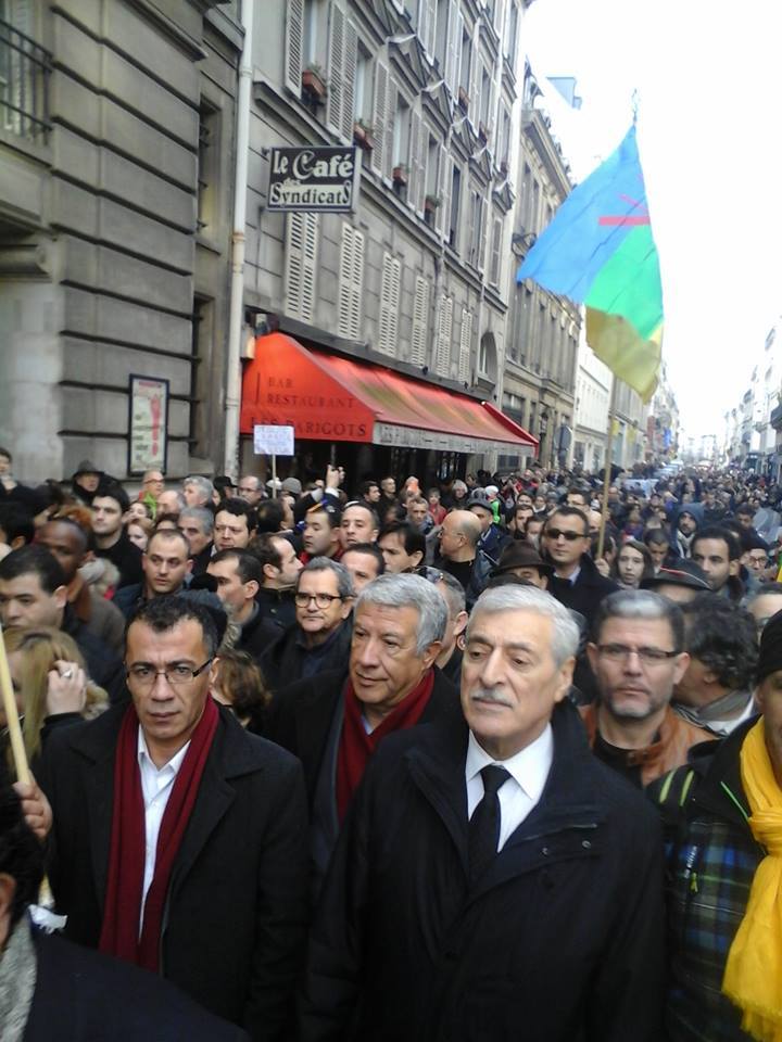  Marche historique contre le terrorisme à Paris, les Kabyles marchent en force 157