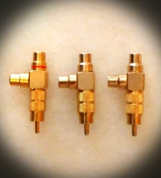 Gold plated RCA splitter - Used  Img_2018