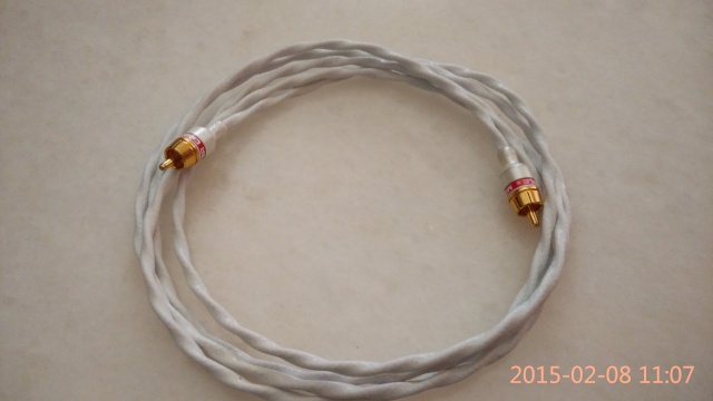 Generic Silver Coated Subwoofer cable. Img_2030