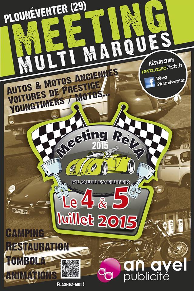 4 et 5 Juillet 2015 - Rassemblement multimarques anciennes, yougtimer et motos à Plouneventer (29) 10922410