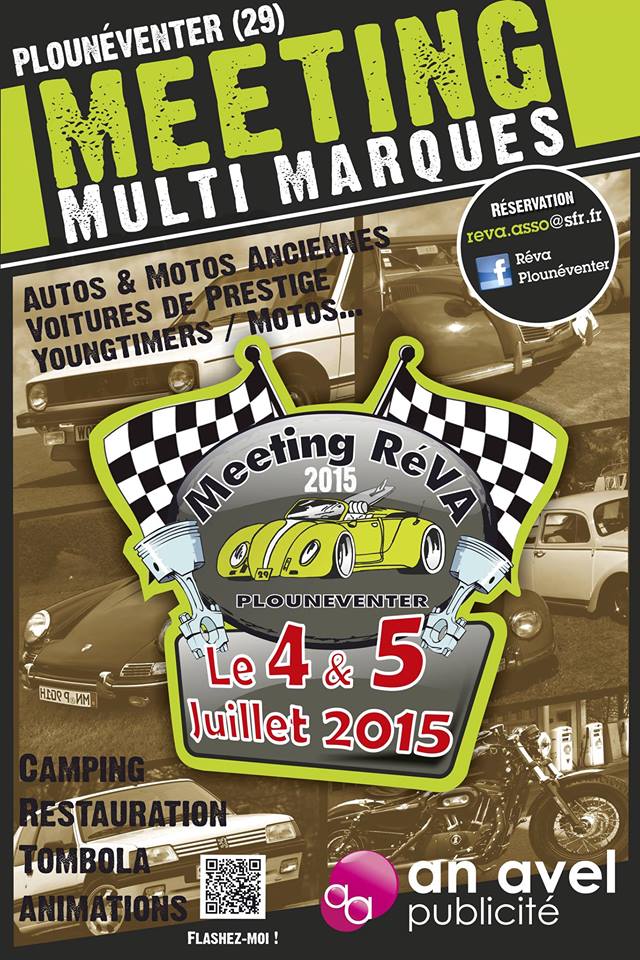 4 et 5 Juillet 2015 - Rassemblement multimarques anciennes, yougtimer et motos à Plouneventer (29) 10922410