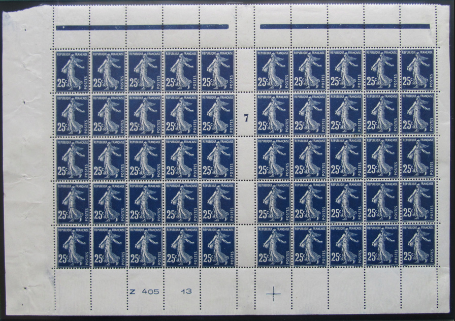 Bloc de 50 timbres Semeuse 414